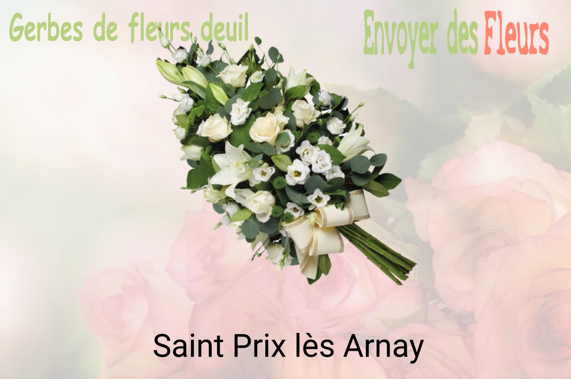 Gerbe de fleurs de deuil livrée à Saint-Prix-lès-Arnay